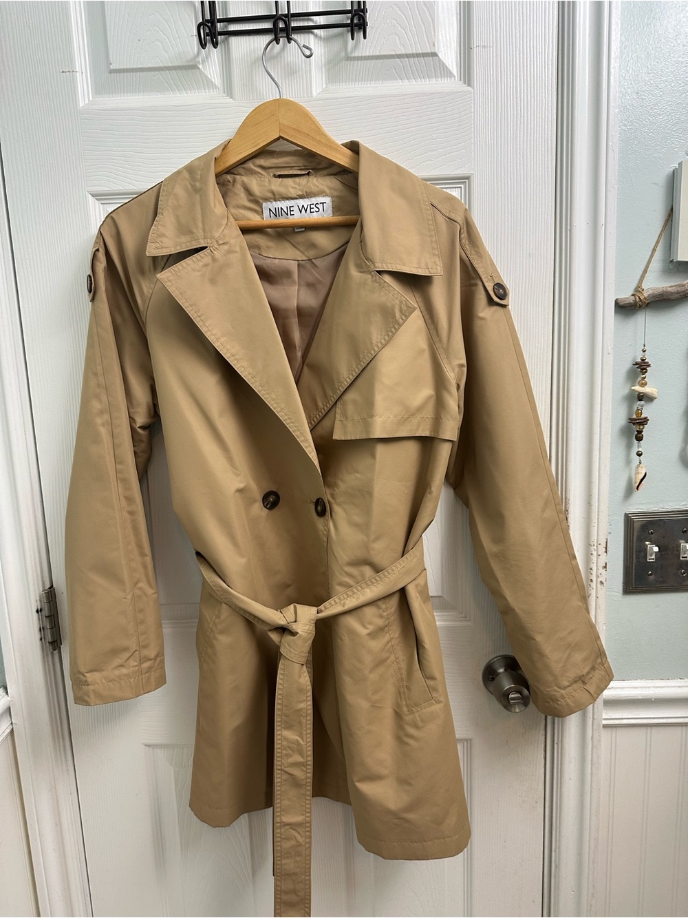 Nine West Beige Trench Coat with Belt